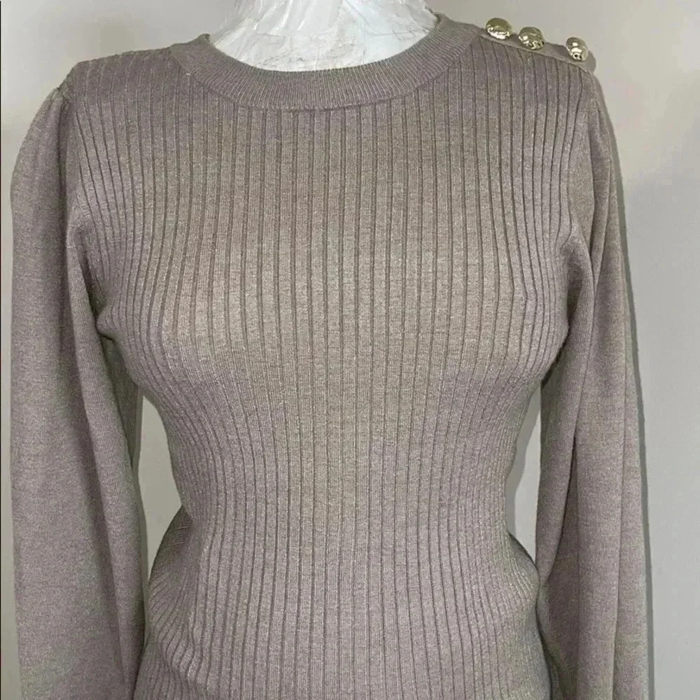 Belldini Ribbed Sweater - Picture 3 of 10